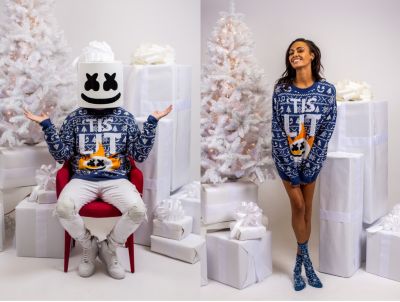 Marshmello ugly 2025 christmas sweater